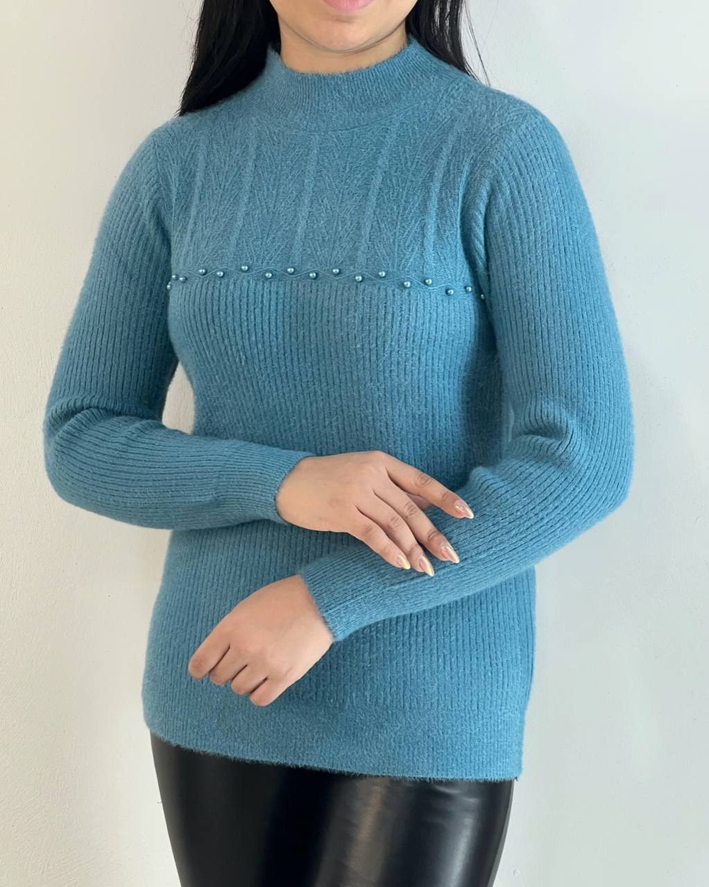 پلیور بافت موهر پنبه ای کد 5247