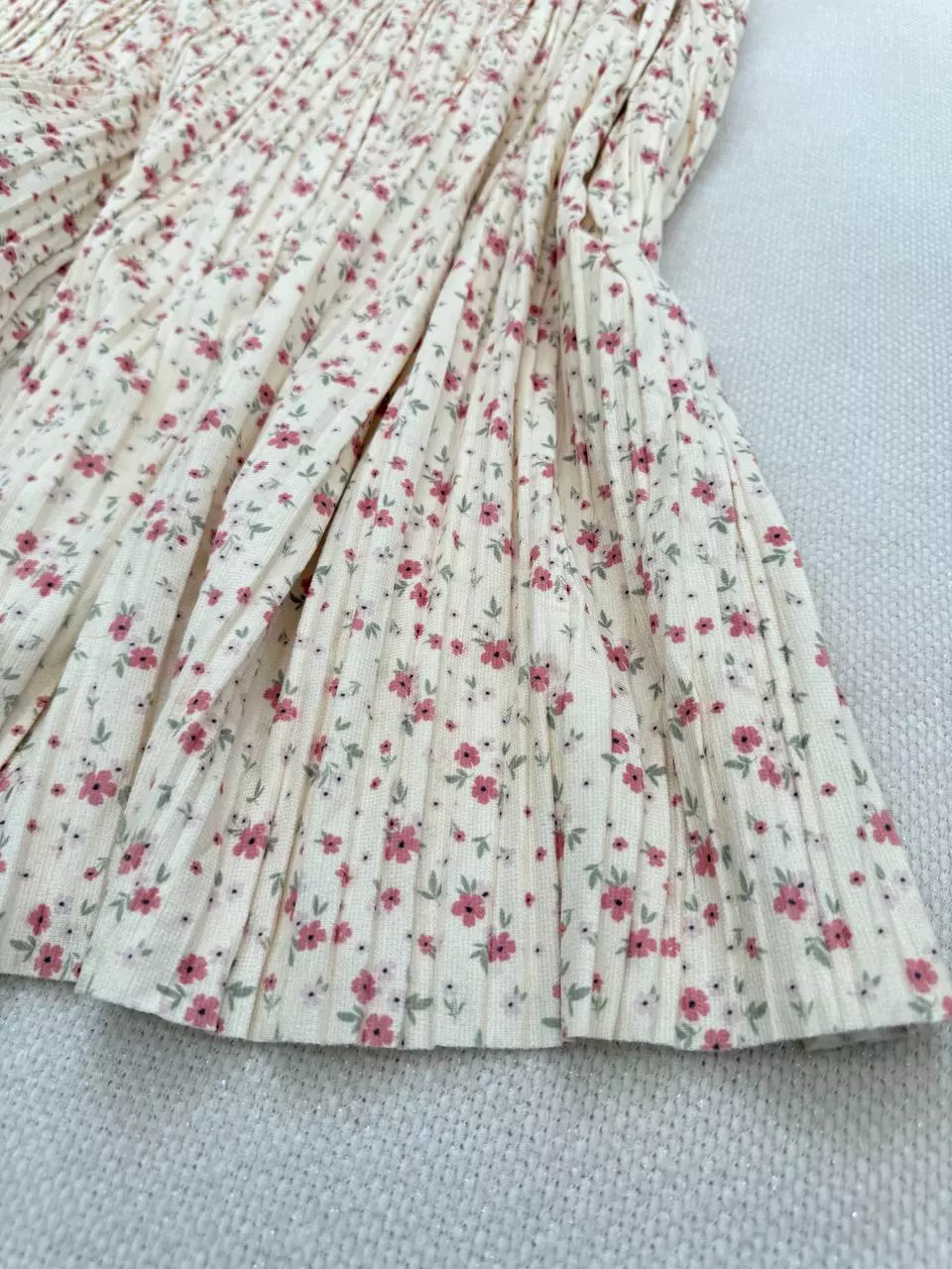 دامن مخمل پلیسه گل ریز کد 5274