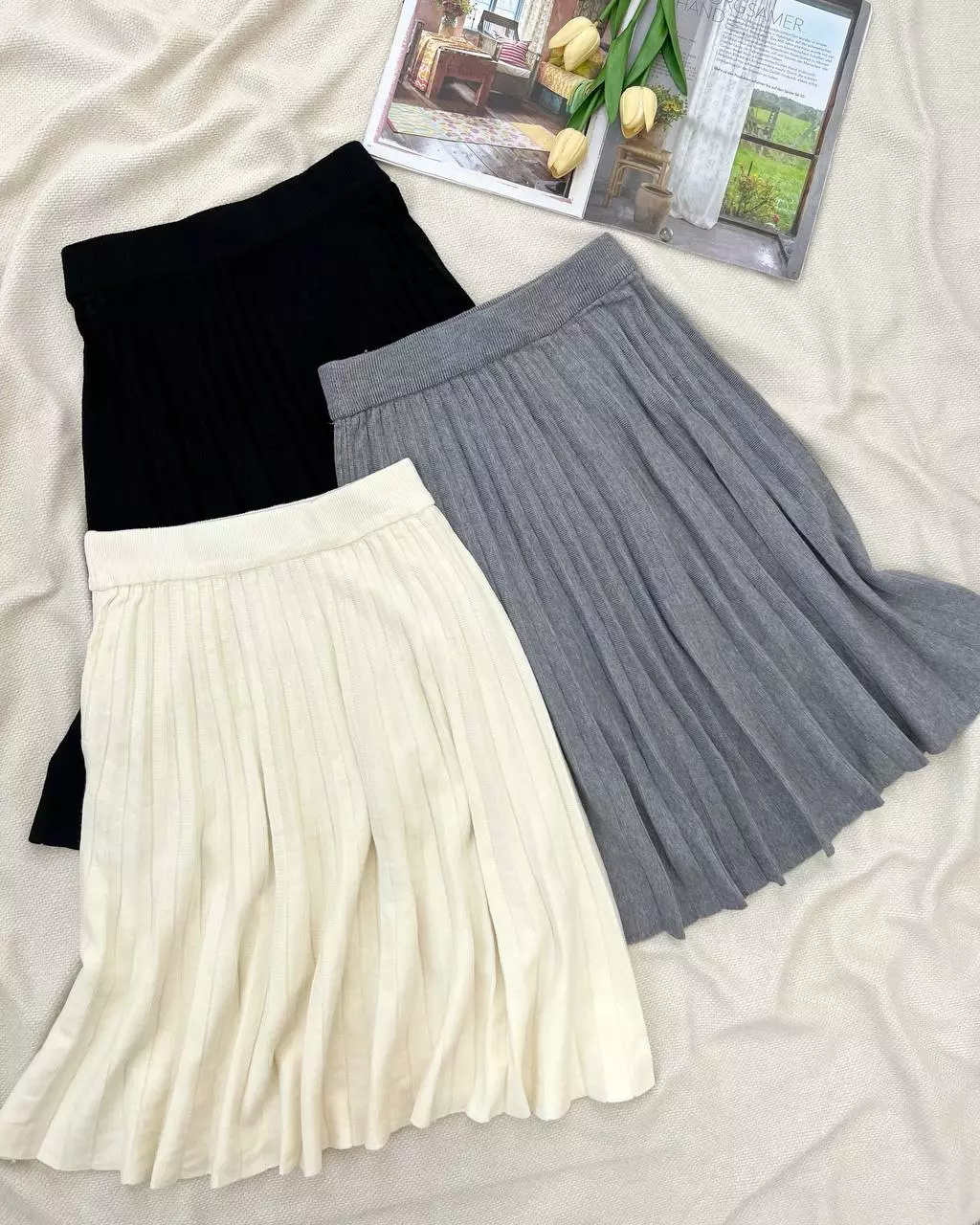 دامن بافت پلیسه کد 5277