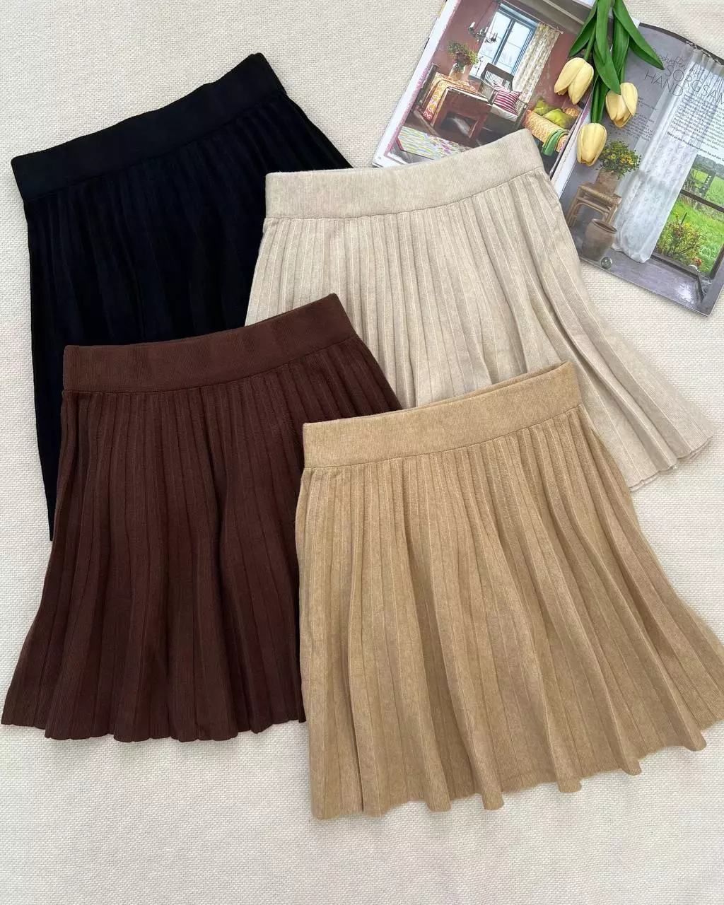 دامن کوتاه بافت مدل ۲ کد 5283