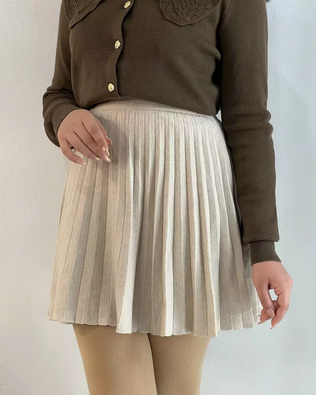 دامن کوتاه بافت مدل ۲ کد 5283