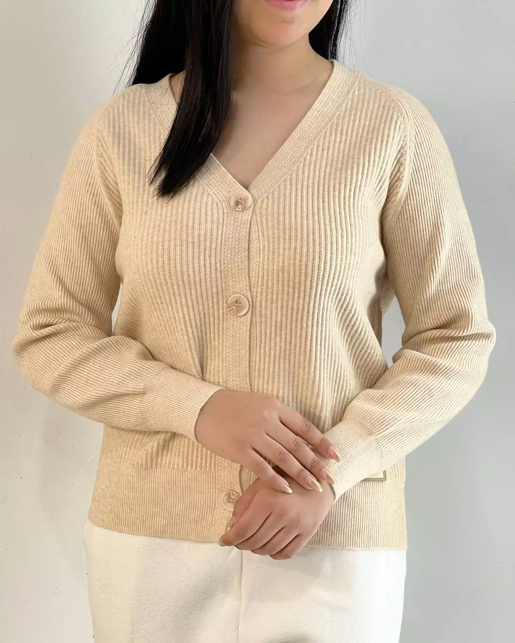 ژاکت بافت گپ ساده کد 5286