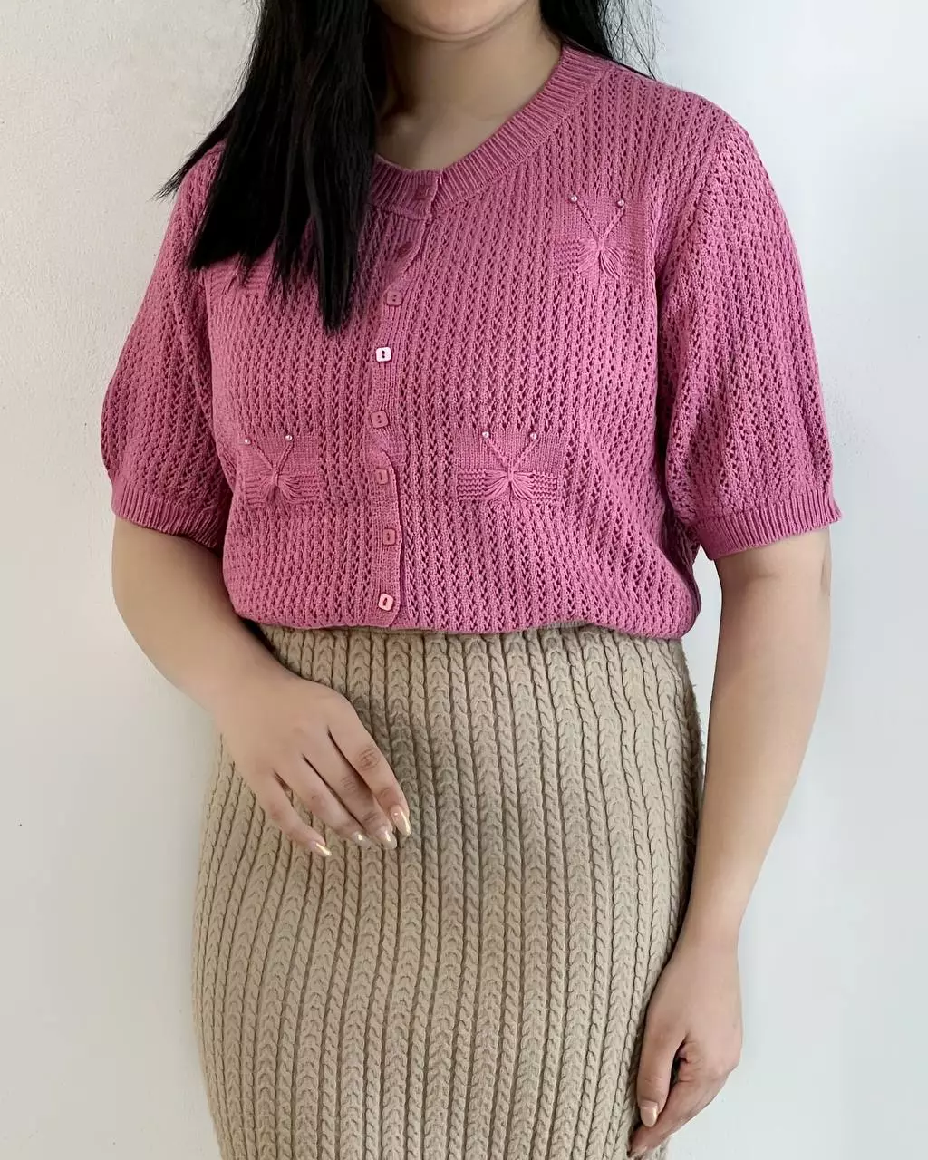 کاردیگن بافت قلاب بافی کد 5290