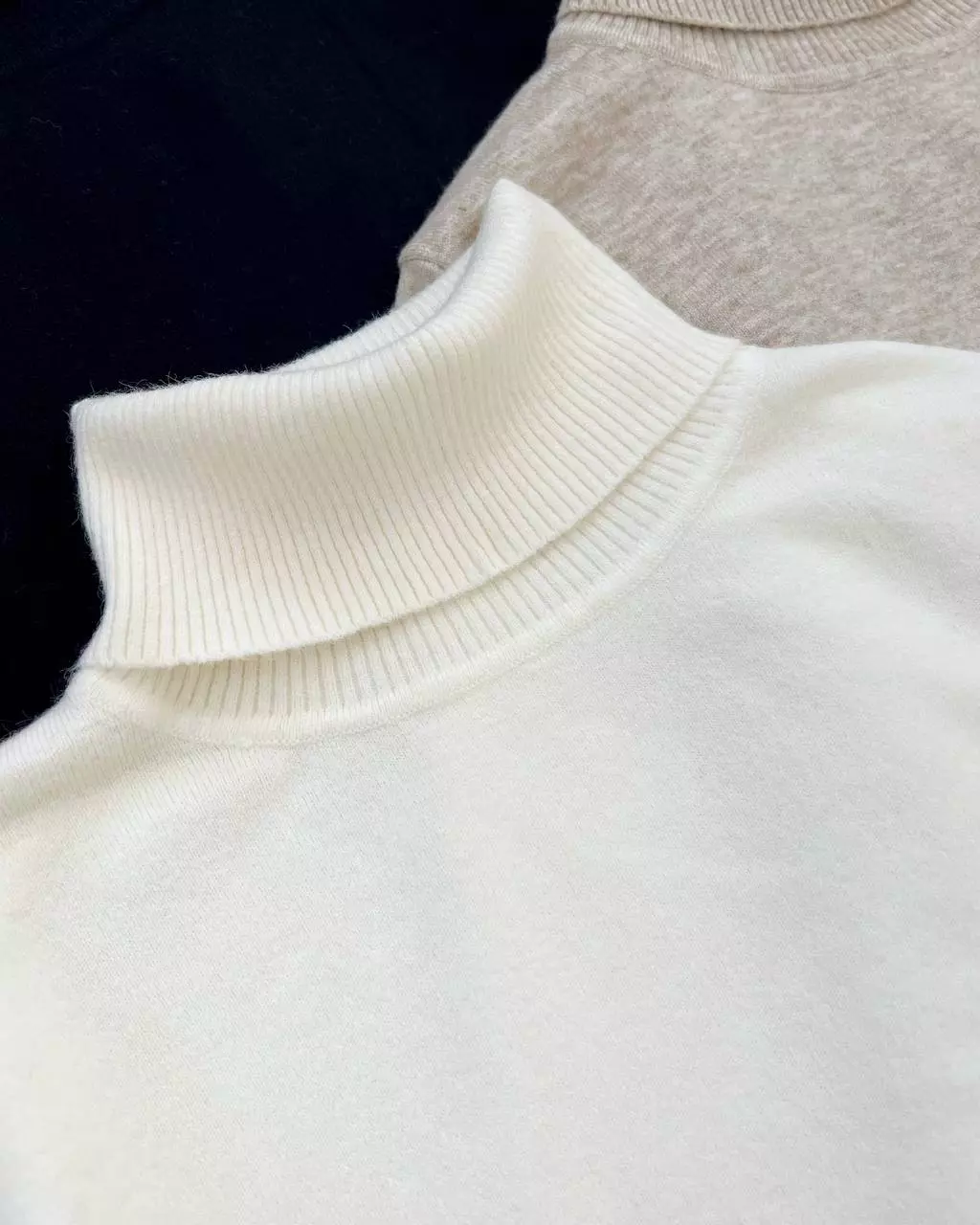 پلیور بافت یقه اسکی ساده سه 3 رنگ کد 5293