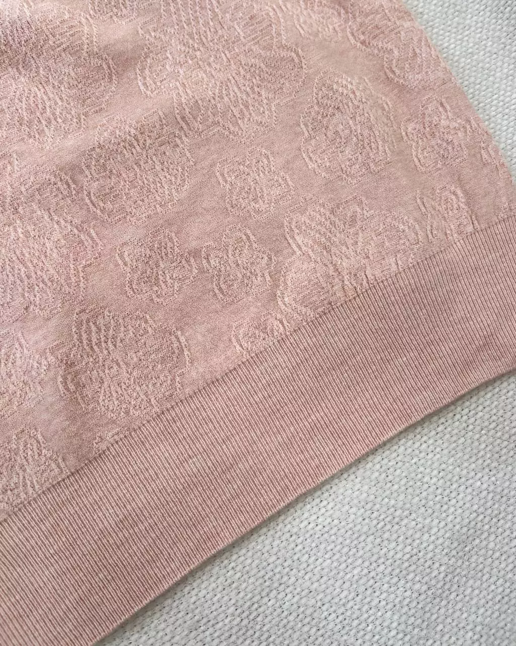 بلوز بافت آستین سه ربع یقه پاپیون کد 5297