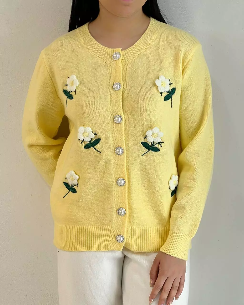 ژاکت بافت گل برجسته کد 5298