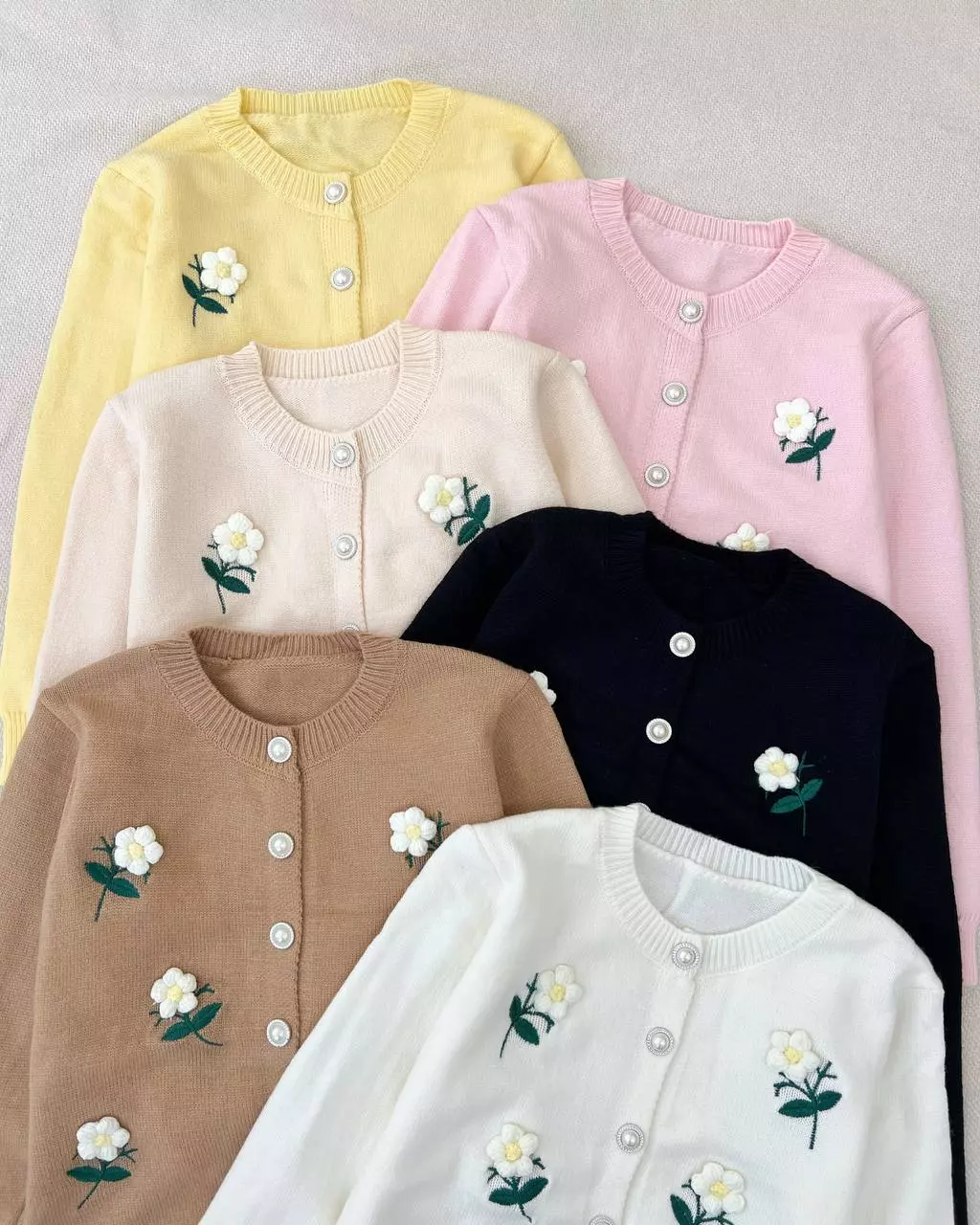 ژاکت بافت گل برجسته کد 5298