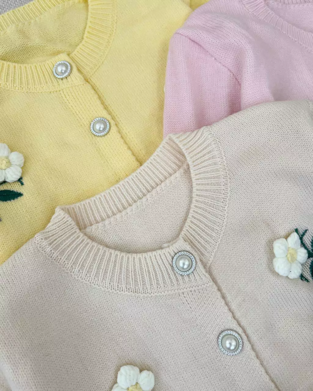 ژاکت بافت گل برجسته کد 5298