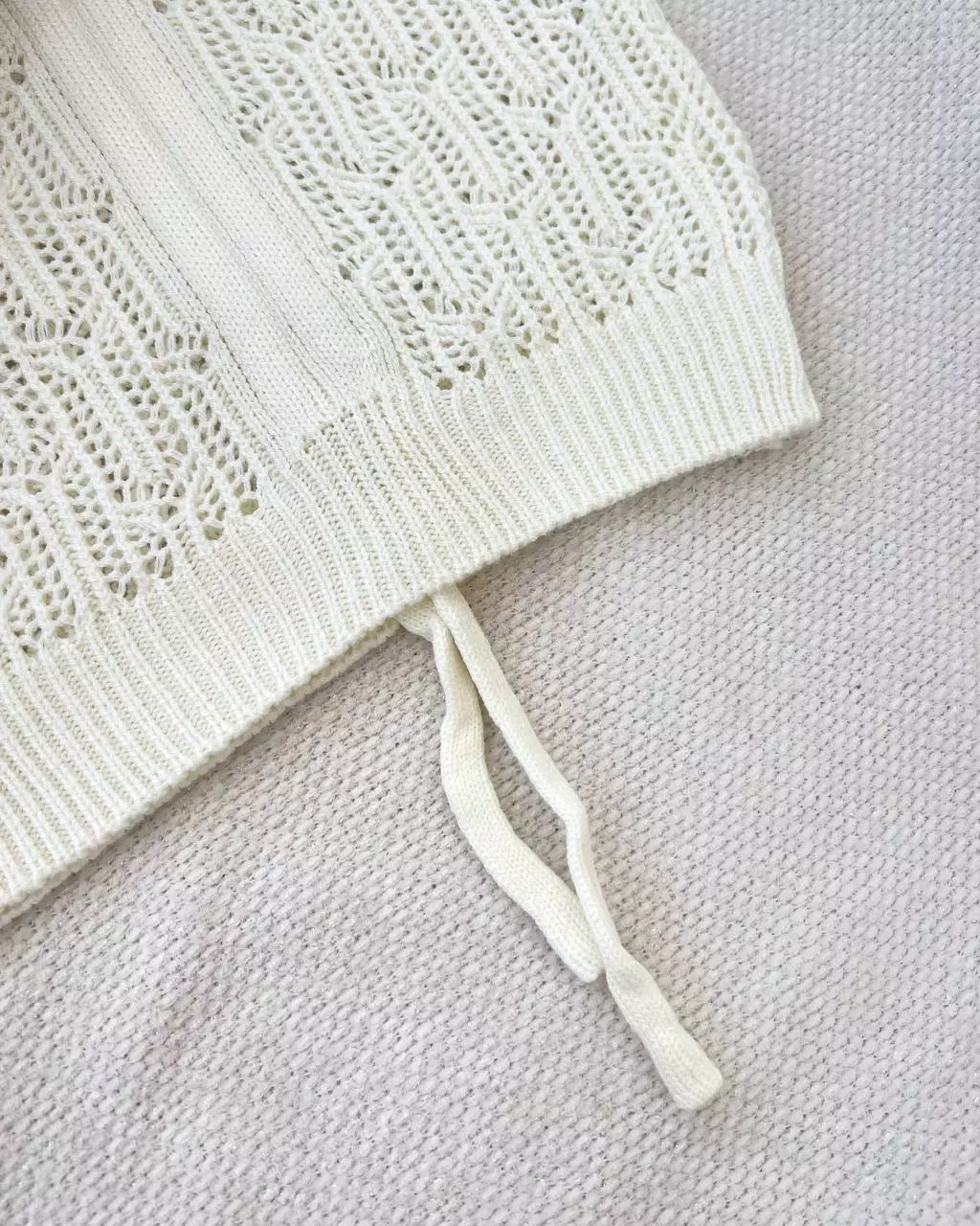 پلیور بافت قلاب بافی استین سه ربع کد 5300