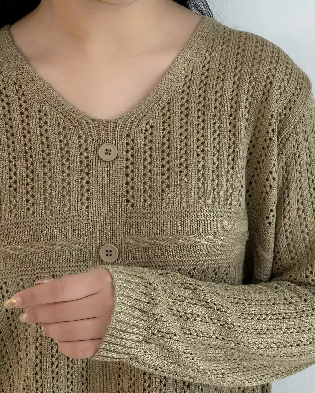 پلیور بافت قلاب بافی کد 5302