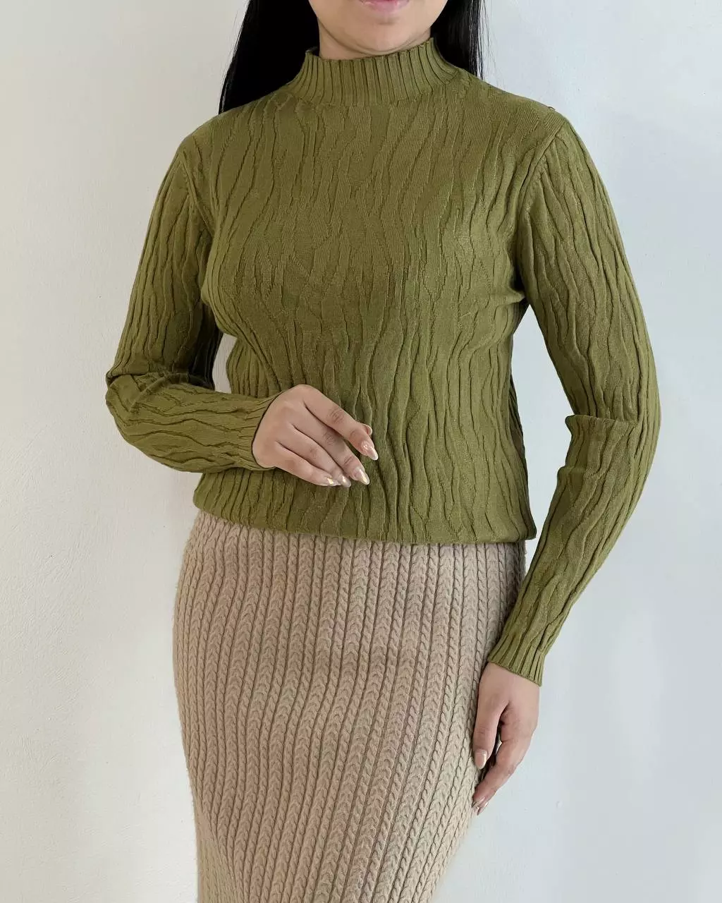 پلیور بافت گپ طرح برجسته کد 5307