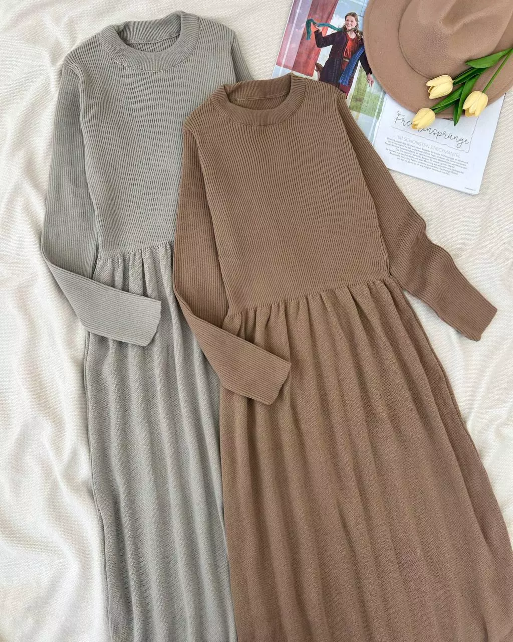 پیراهن بافت کمرچین عروسکی کد 5308