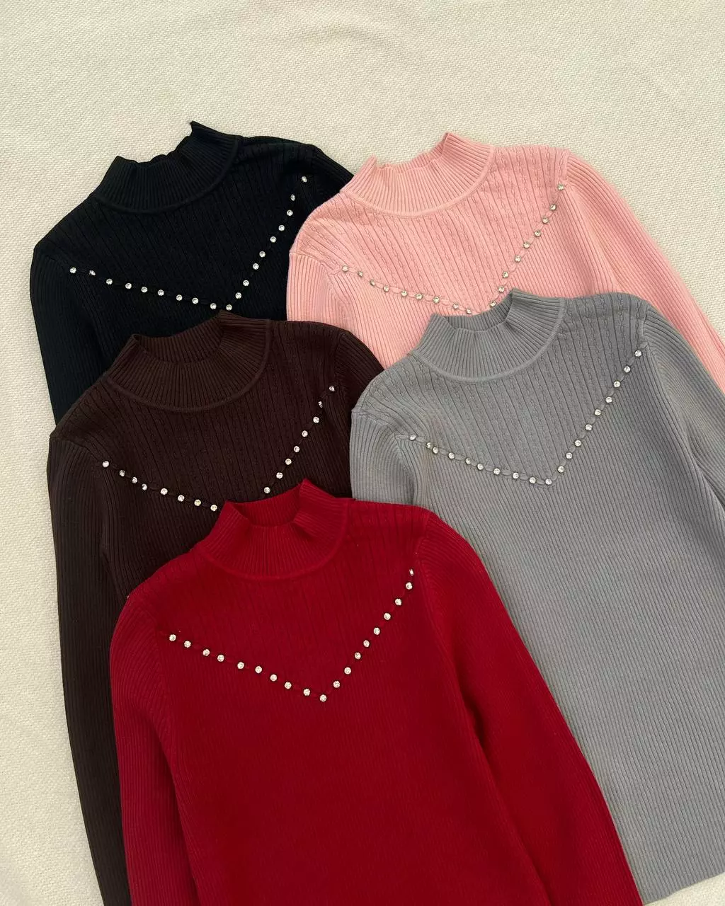 پلیور بافت یقه نگین کد 5311