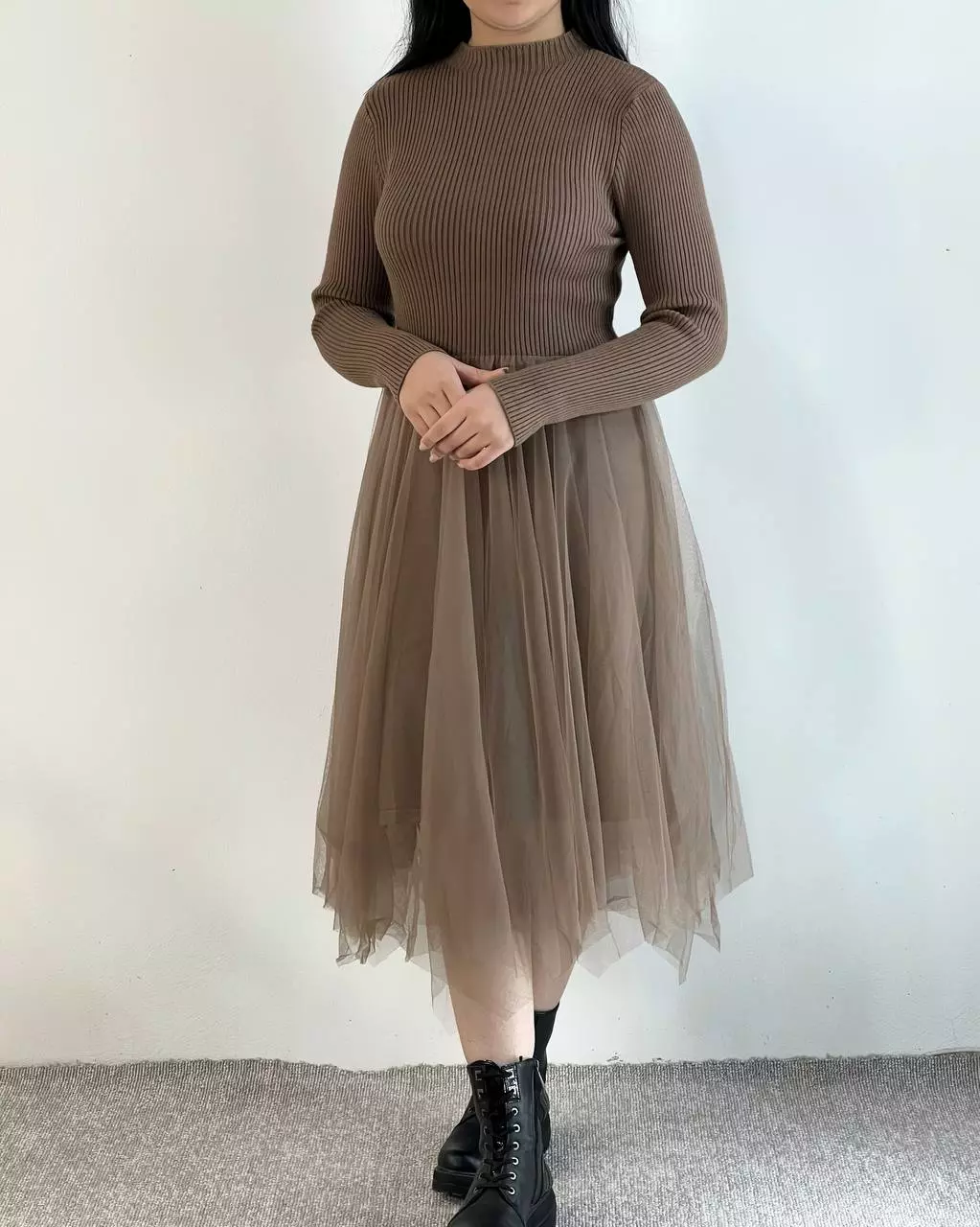 ست پیراهن و جلیقه بافت مروارید دوزی کد 5312