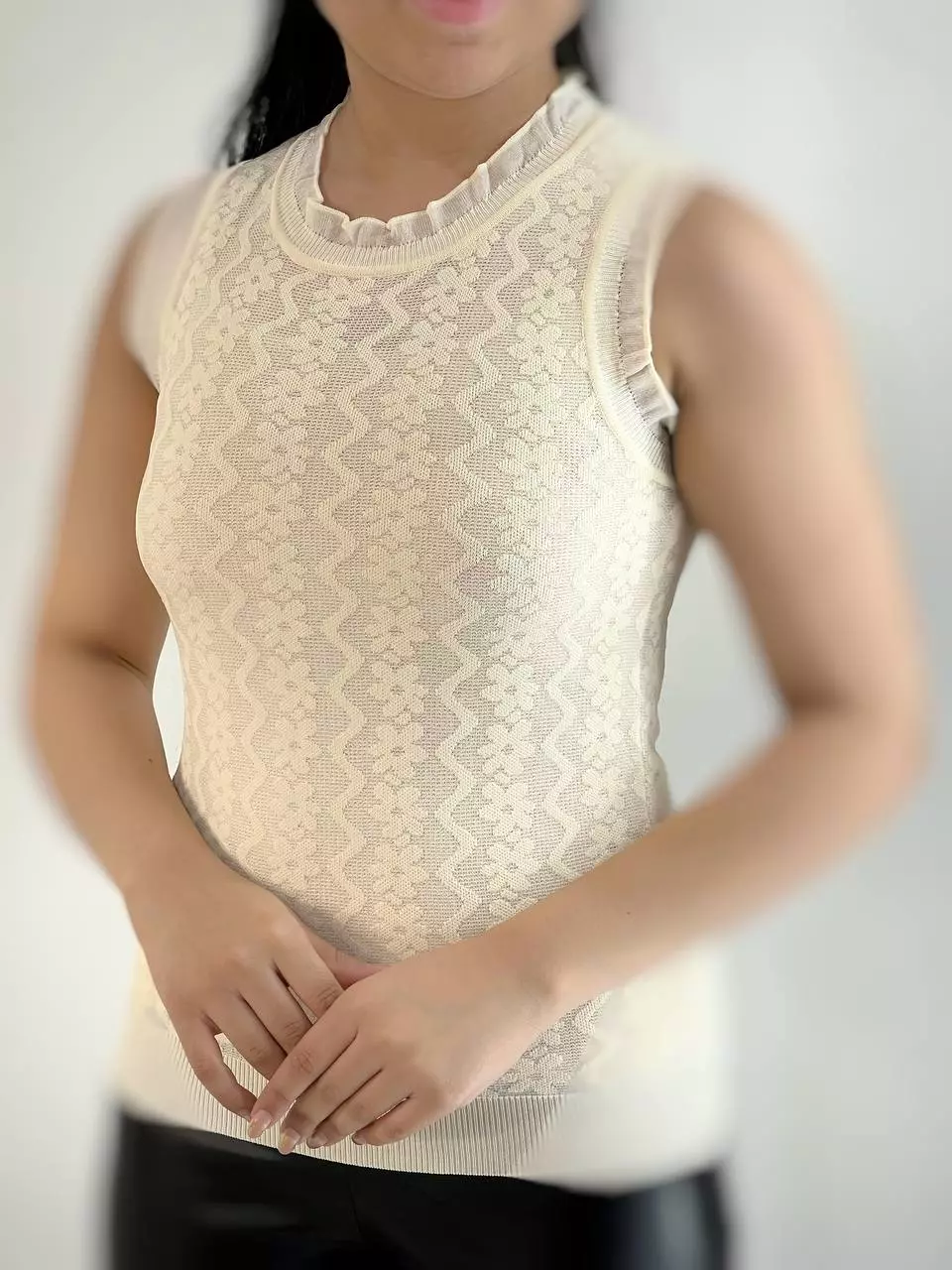 تاپ بافت فانتزی سه رنگ کد 5316