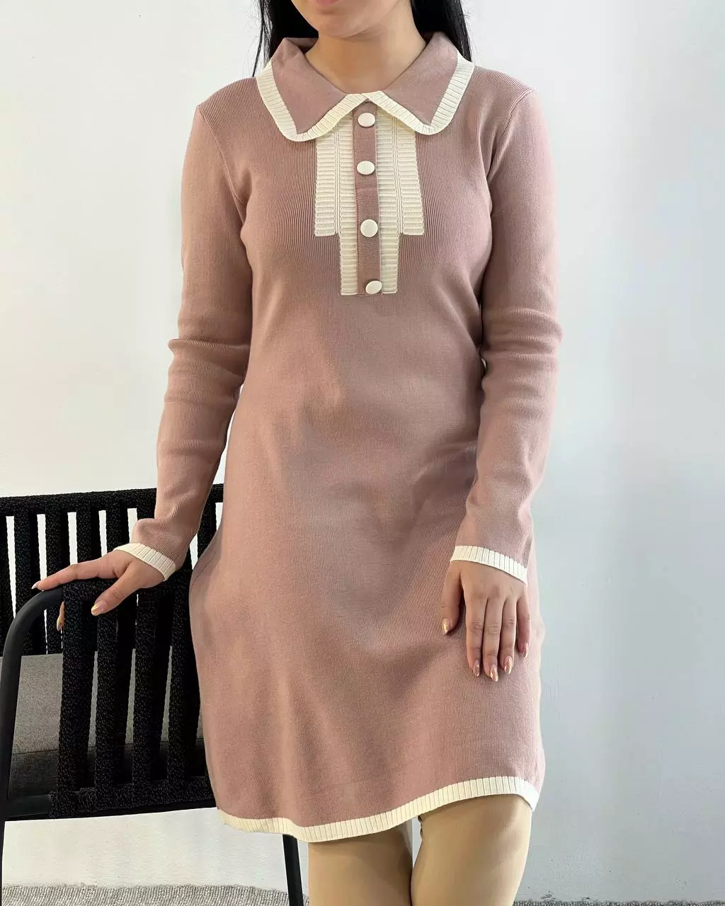 پیراهن بافت گرماژ بالا کد 5331