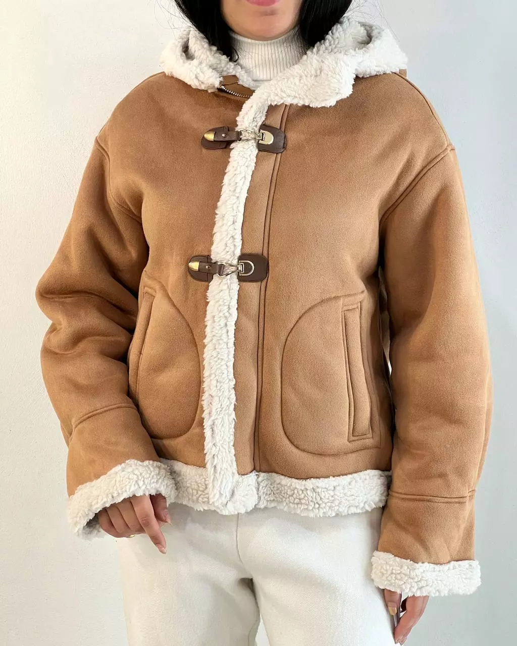 کاپشن جیر داخل تو خزدار کد 5338