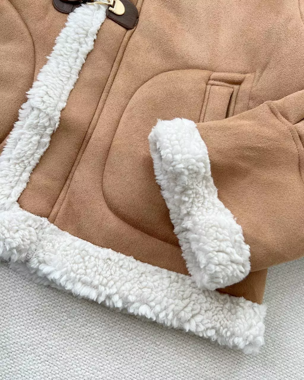 کاپشن جیر داخل تو خزدار کد 5338