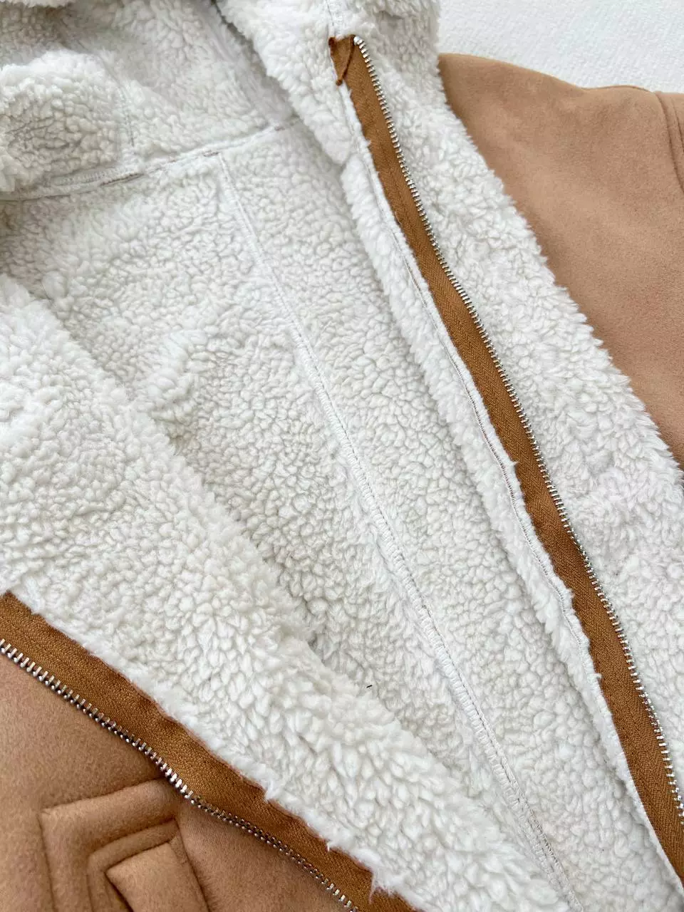 کاپشن جیر داخل تو خزدار کد 5338