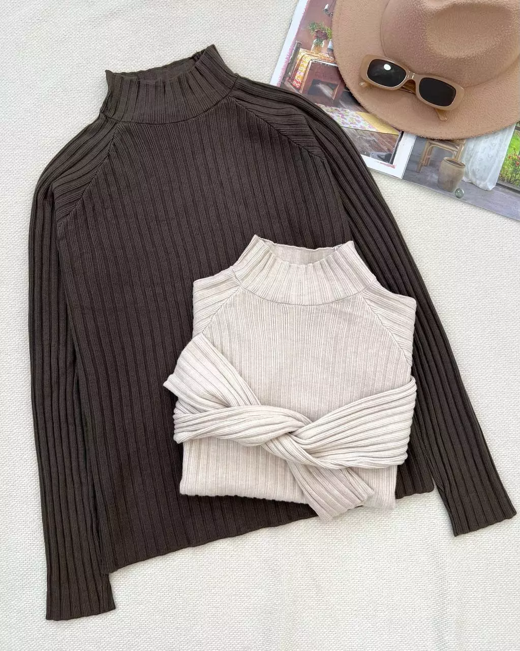 پلیور بافت یقه ایستاده کد 5339