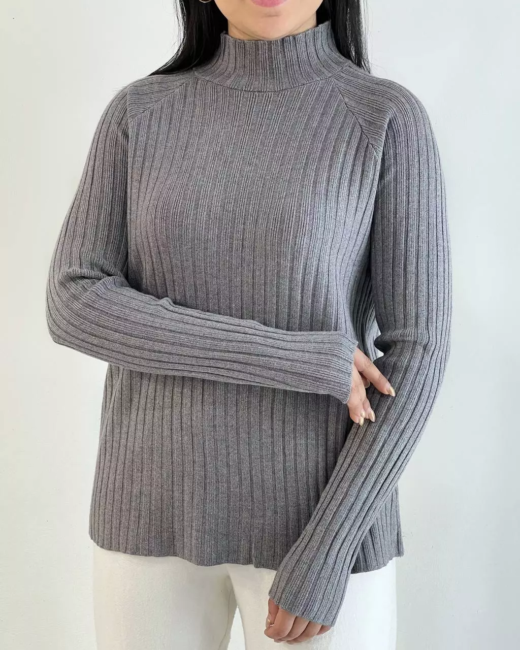 پلیور بافت یقه ایستاده کد 5339