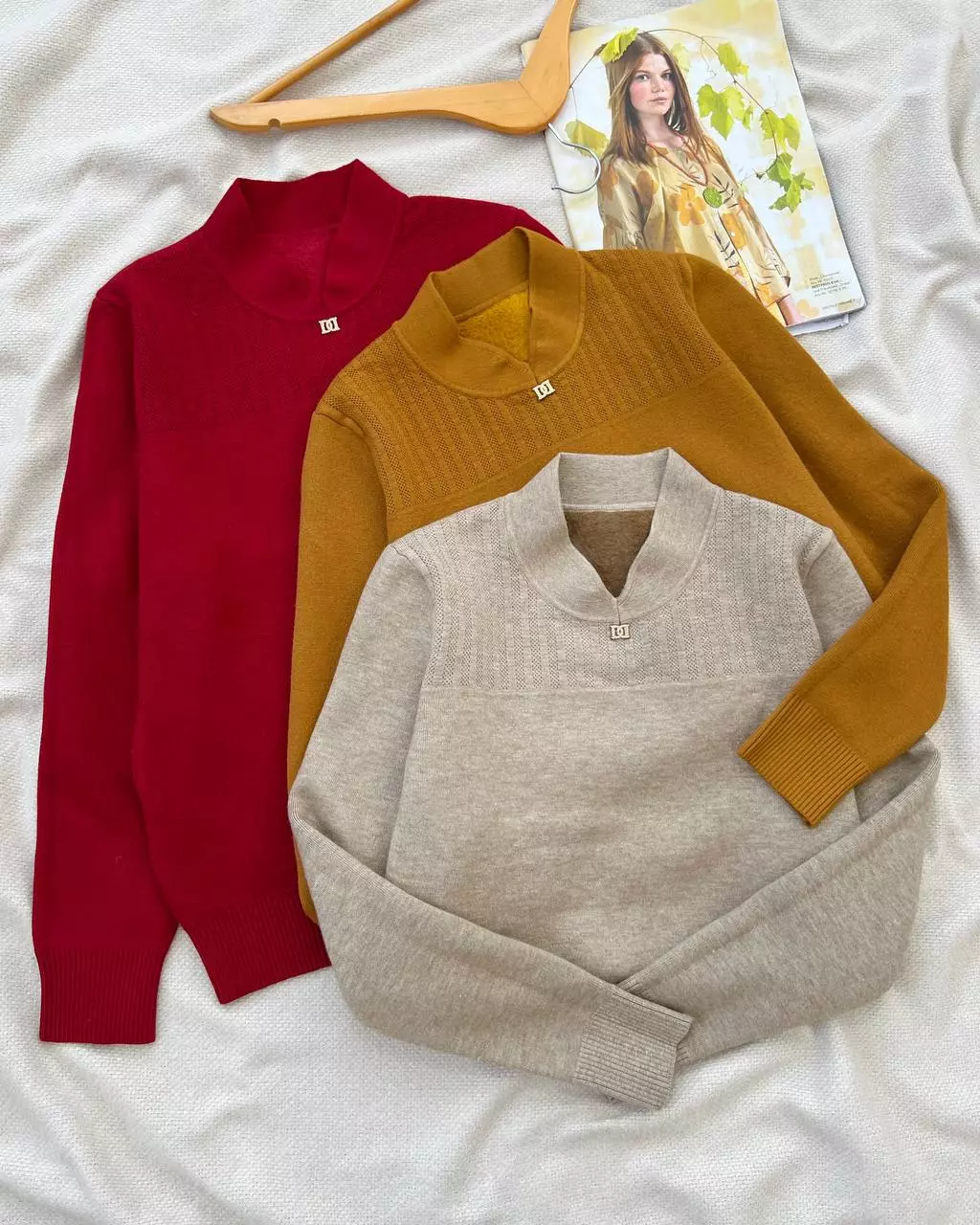 پلیور بافت تو خز گرماژ بالا کد 5352