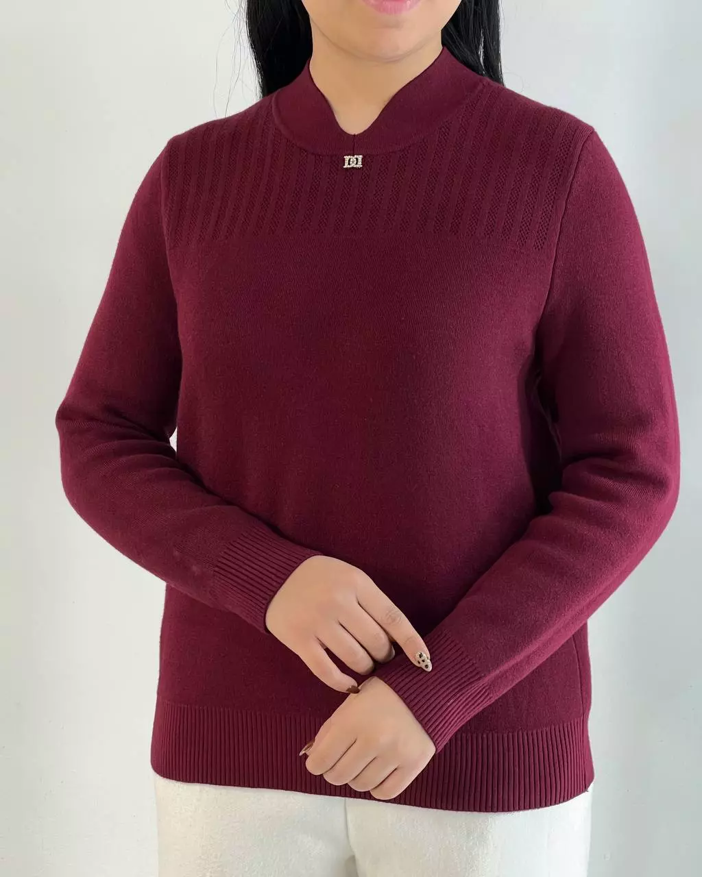 پلیور بافت تو خز گرماژ بالا کد 5352