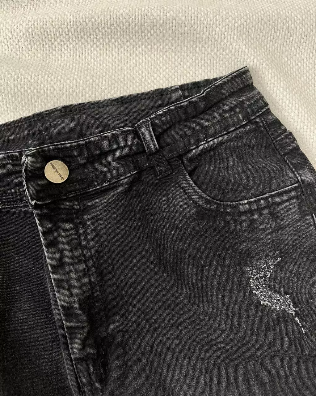 شلوار جین جذب طوسی/زغالی کد 5354