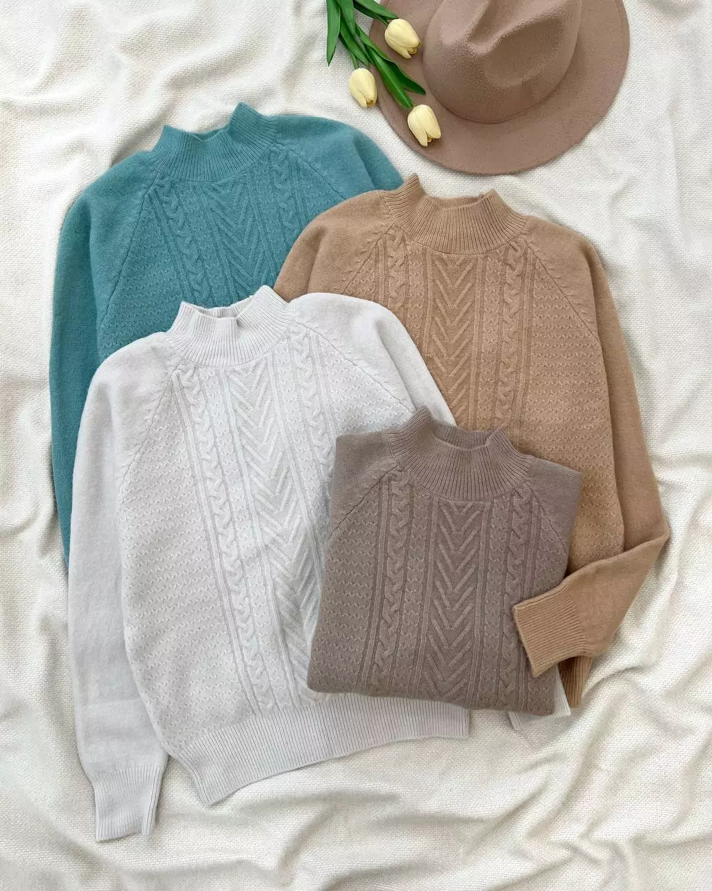 پلیور بافت زنجیری 5 رنگ کد 5362