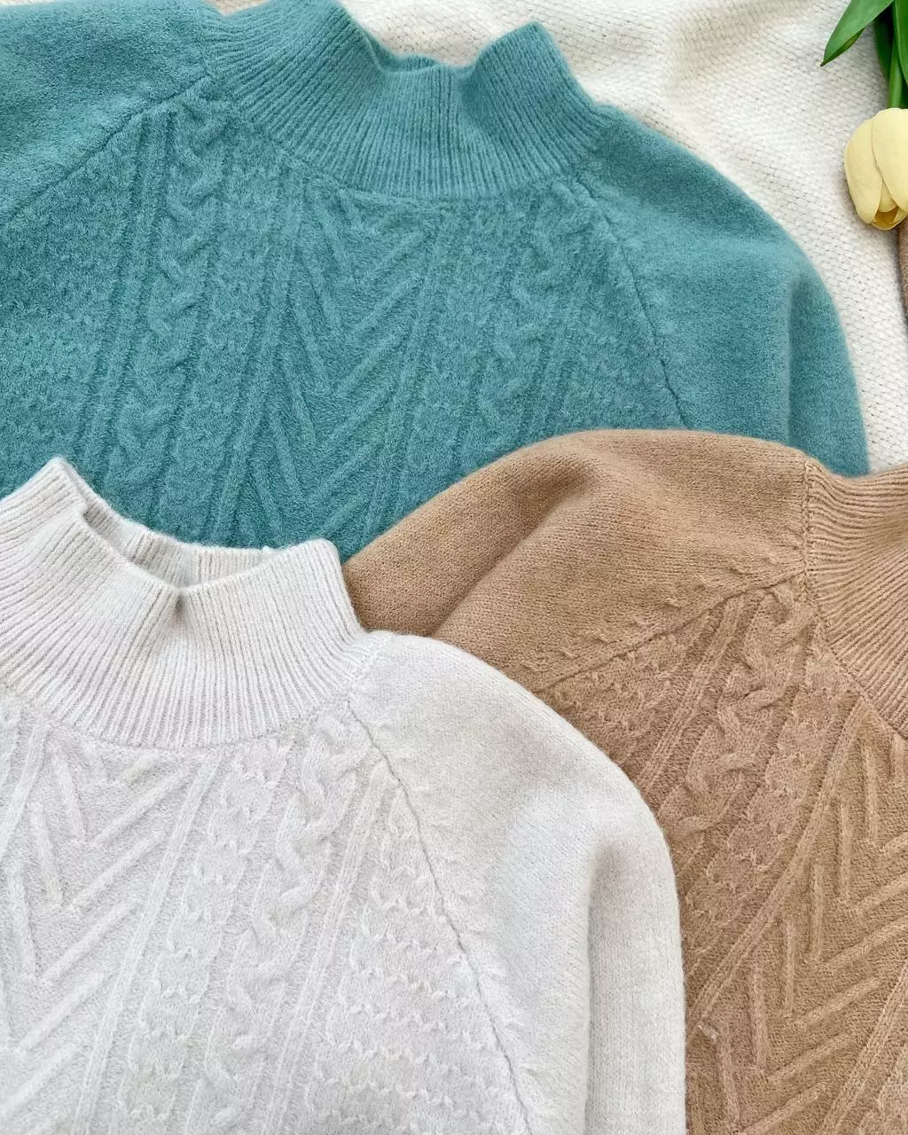 پلیور بافت زنجیری 5 رنگ کد 5362