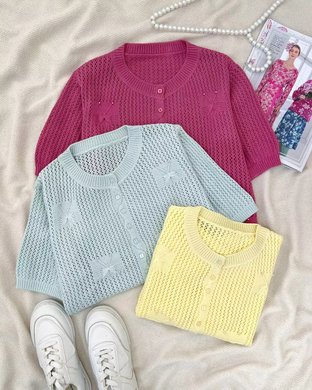 کاردیگن بافت قلاب بافی کد 5363