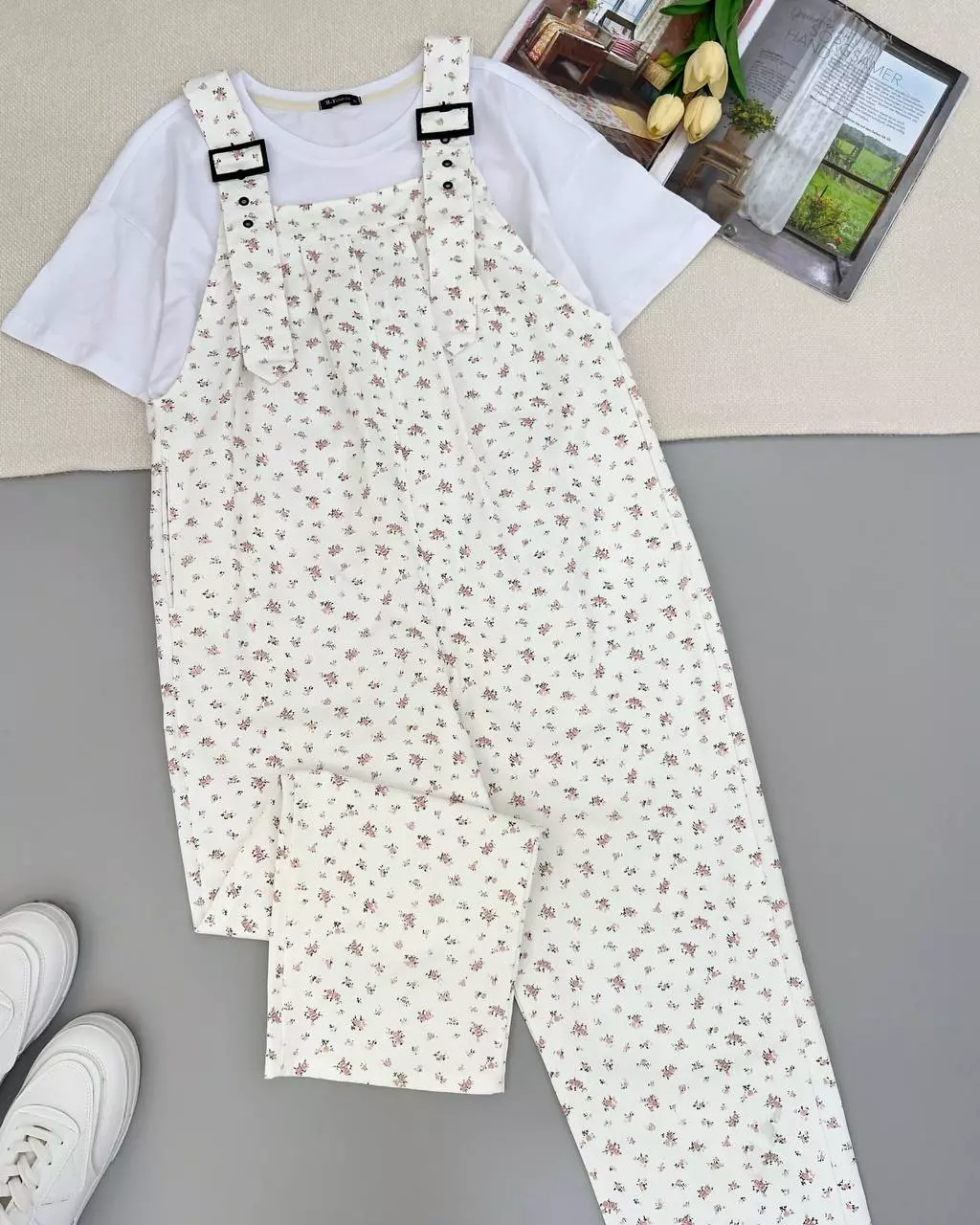 سرهمی کتان گل ریز کد 5364