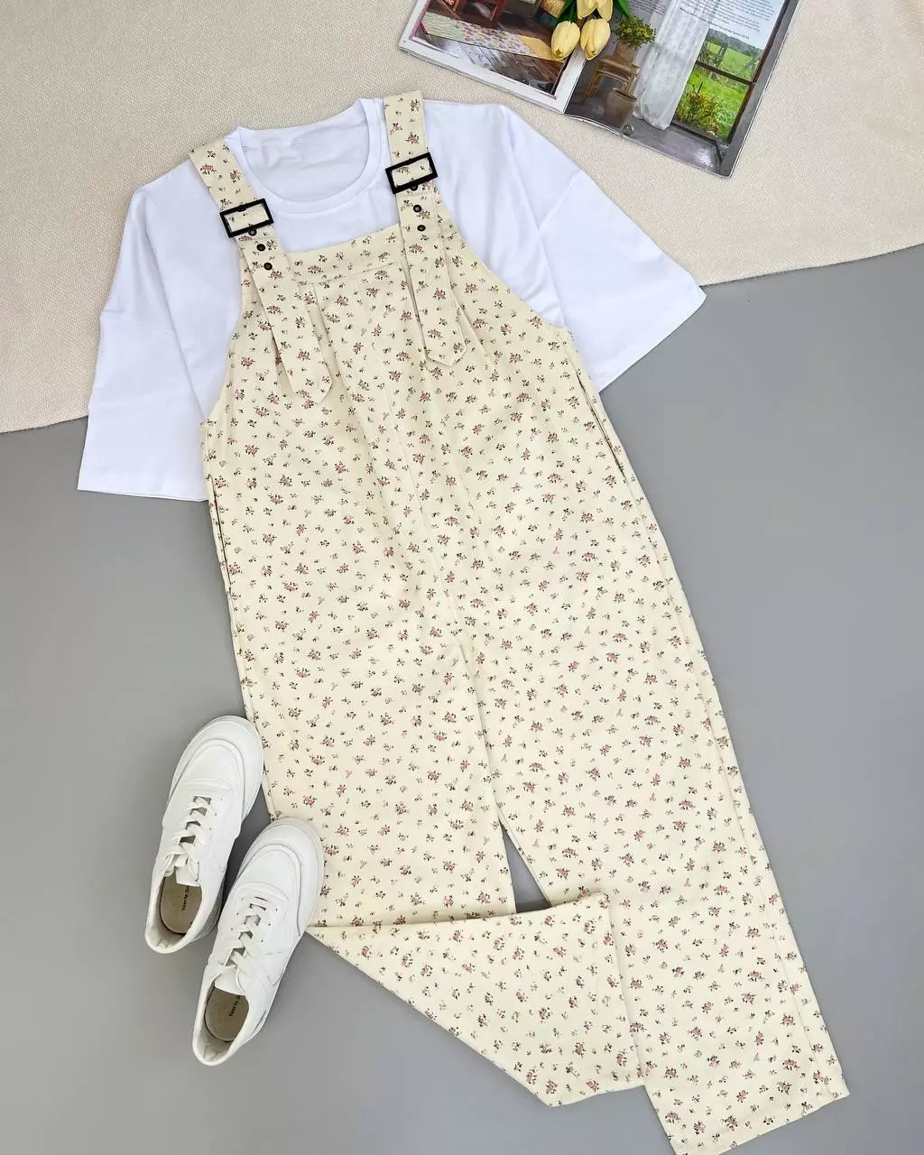 سرهمی کتان گل ریز کد 5364