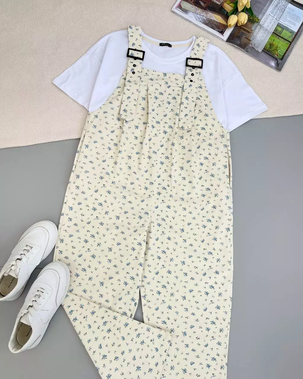 سرهمی کتان گل ریز کد 5364