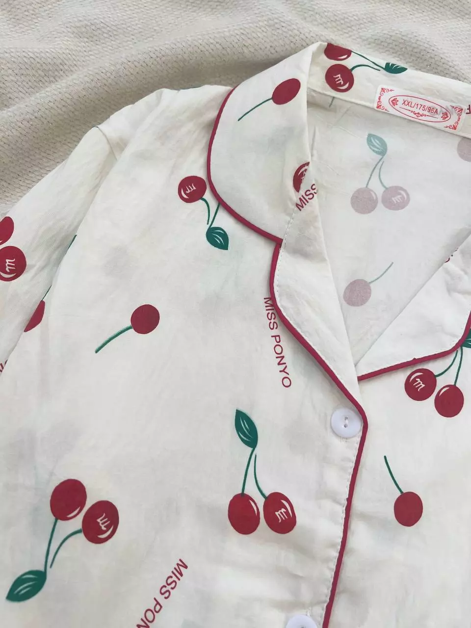 ست راحتی استین بلند جلو دکمه کد 5371