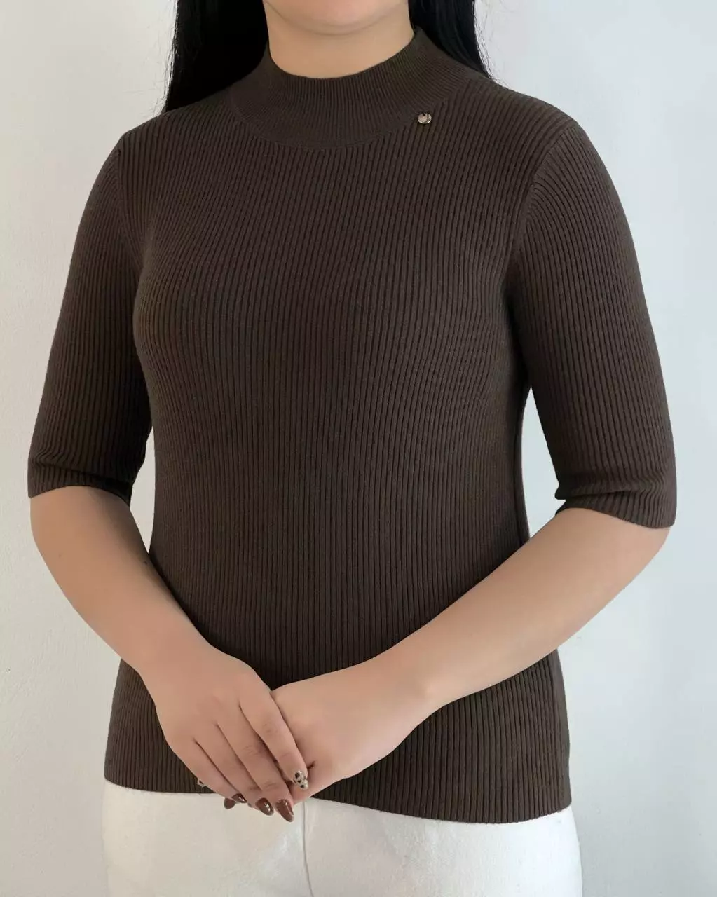 پلیور بافت استین سه ربع کد 5373