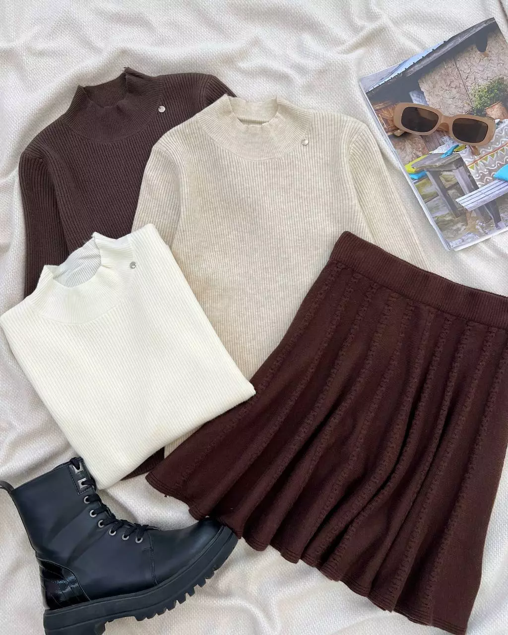 پلیور بافت استین سه ربع کد 5373