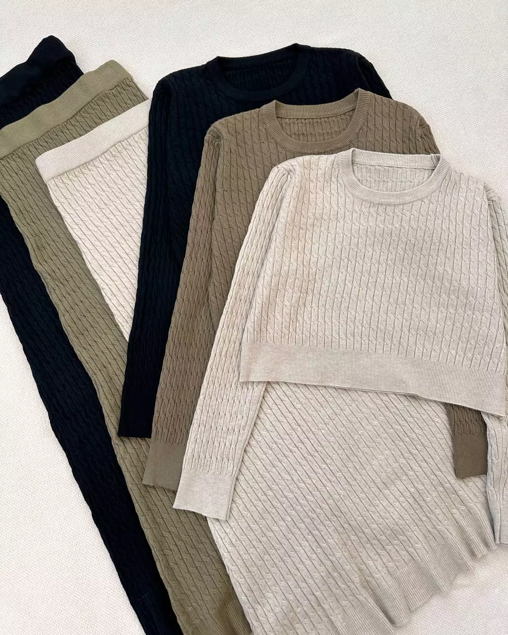 ست پلیور و دامن بافت کد 5374