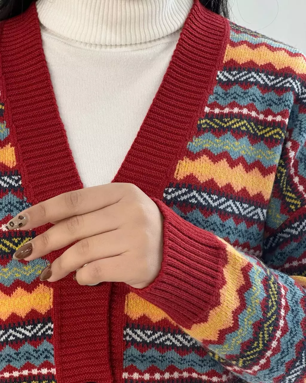 ژاکت بافت سنتی مدل 2 کد 5376