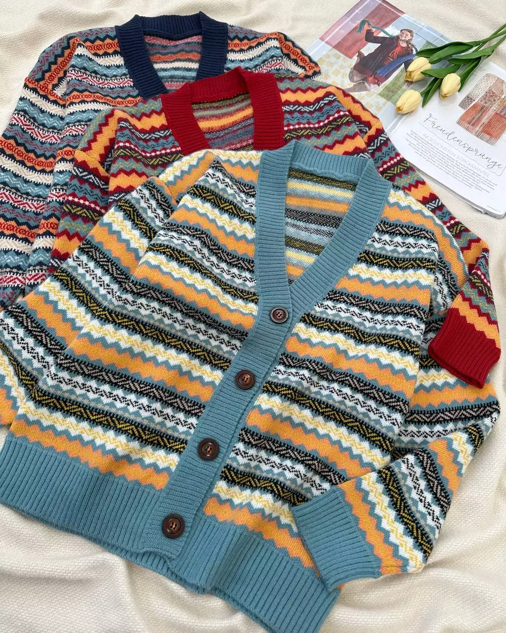 ژاکت بافت سنتی مدل 2 کد 5376