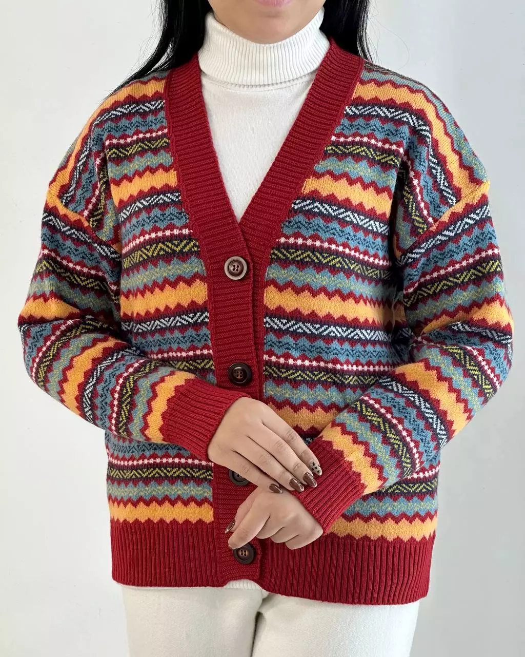 ژاکت بافت سنتی مدل 2 کد 5376