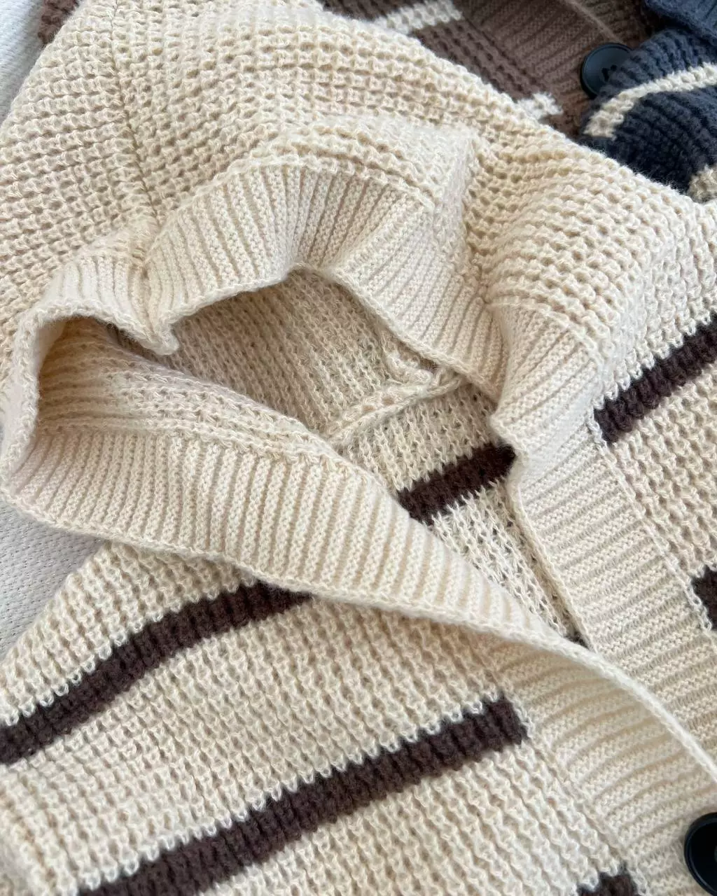 ژاکت بافت کلاهدار کد 5386