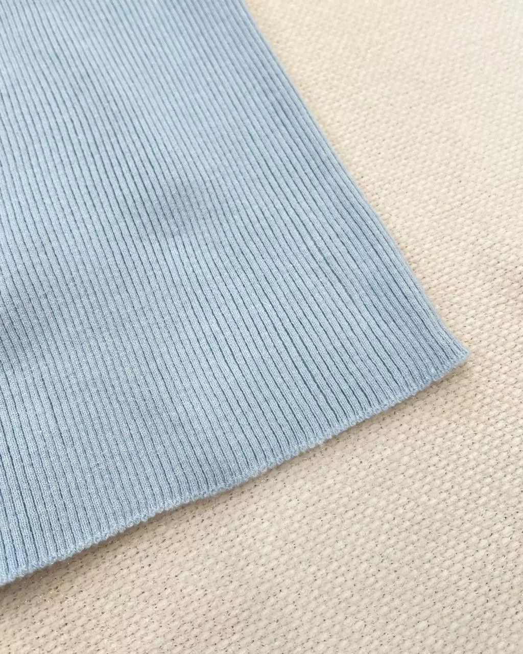 بلوز بافت استین سه ربع یقه گرد کد 5392