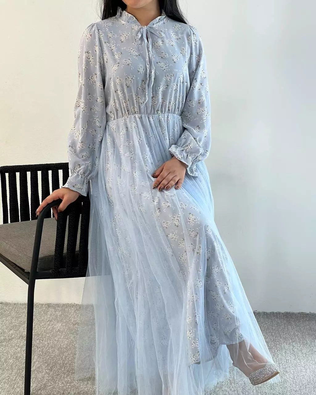 ست پیراهن بهمراه جلیقه بافت کد 5393