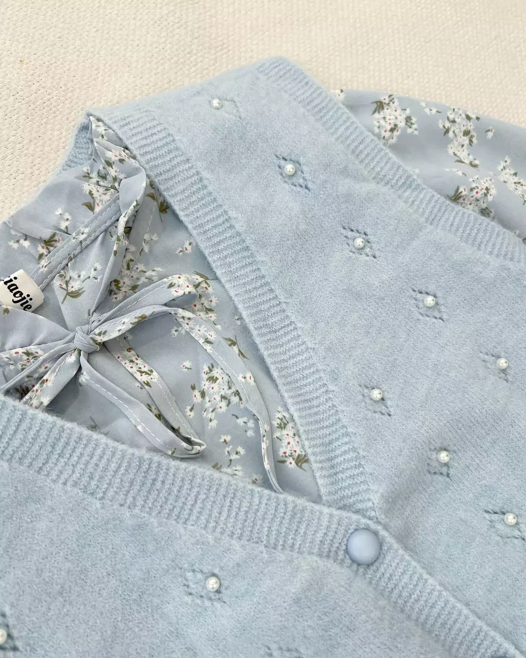 ست پیراهن بهمراه جلیقه بافت کد 5393