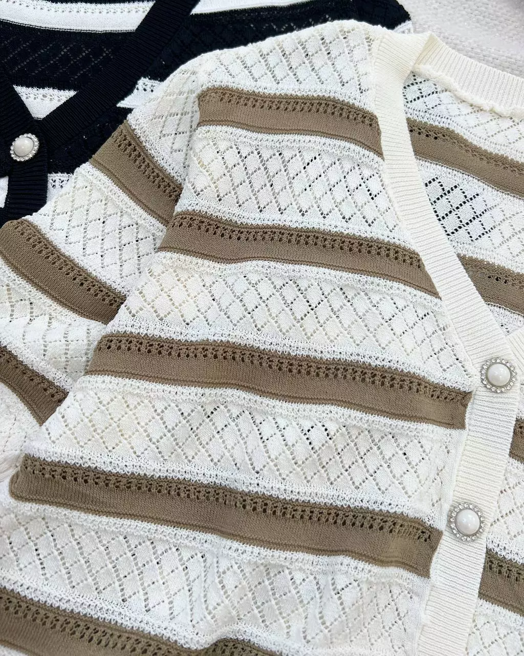 کاردیگن بافت آستین کوتاه کد 5397