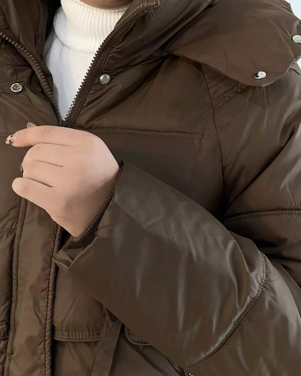 کاپشن کلاهدار سه رنگ کد 5405