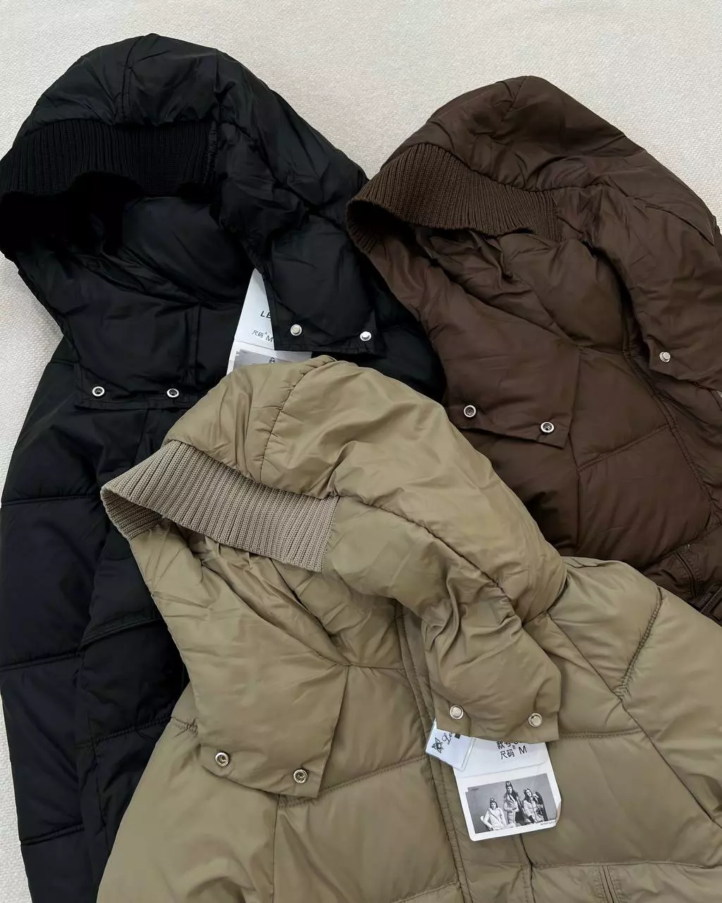 کاپشن کلاهدار سه رنگ کد 5405