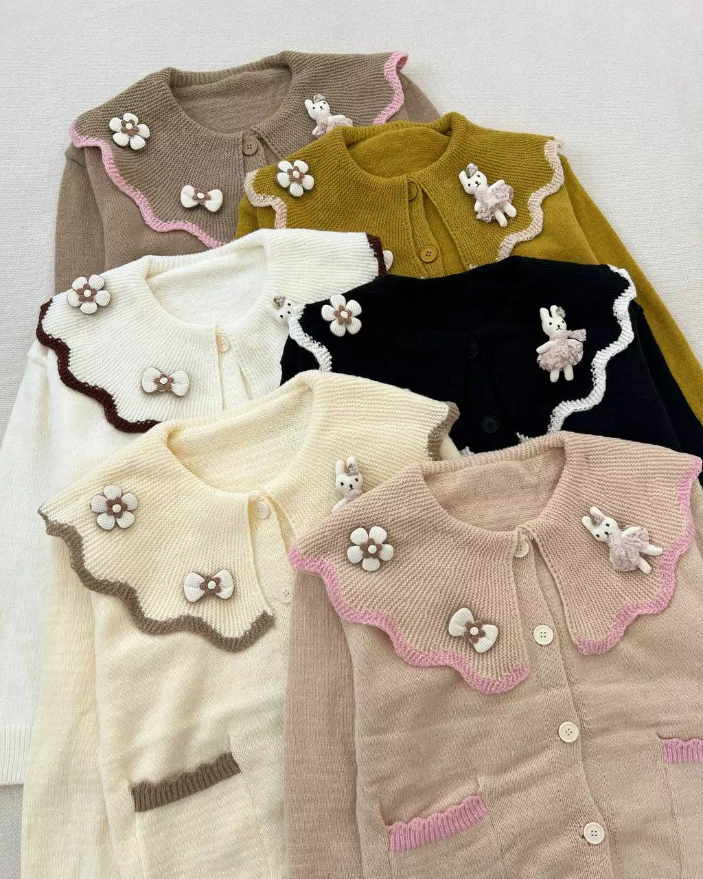 ژاکت بافت عروسکی کد 5410