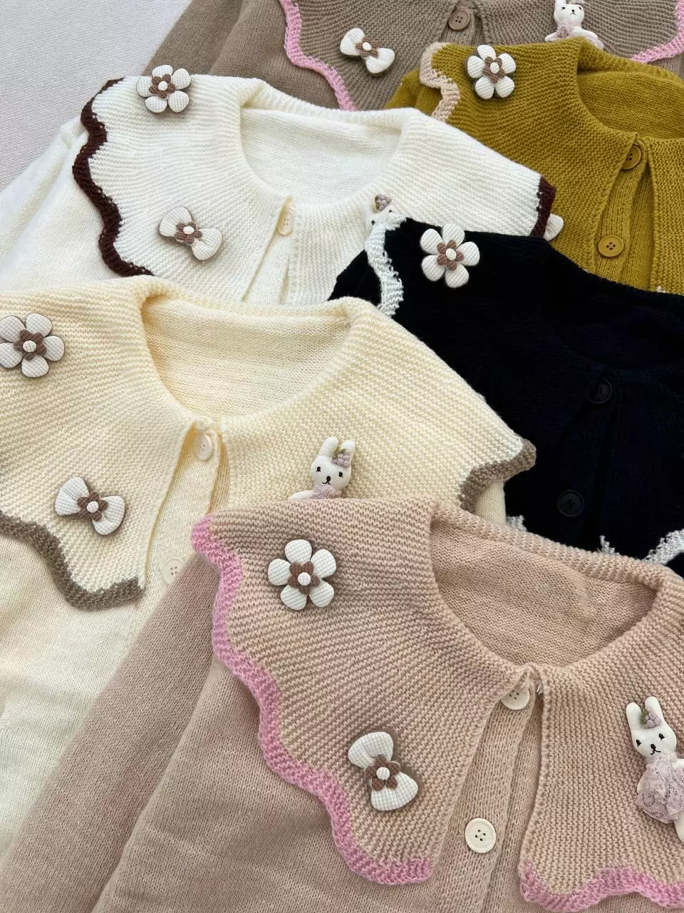 ژاکت بافت عروسکی کد 5410